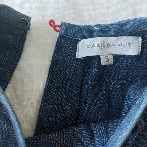 Linen Casilda Mut dress small NWOT - Picture 4 of 7